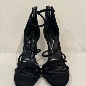 Forever 21 Black Strappy Heels